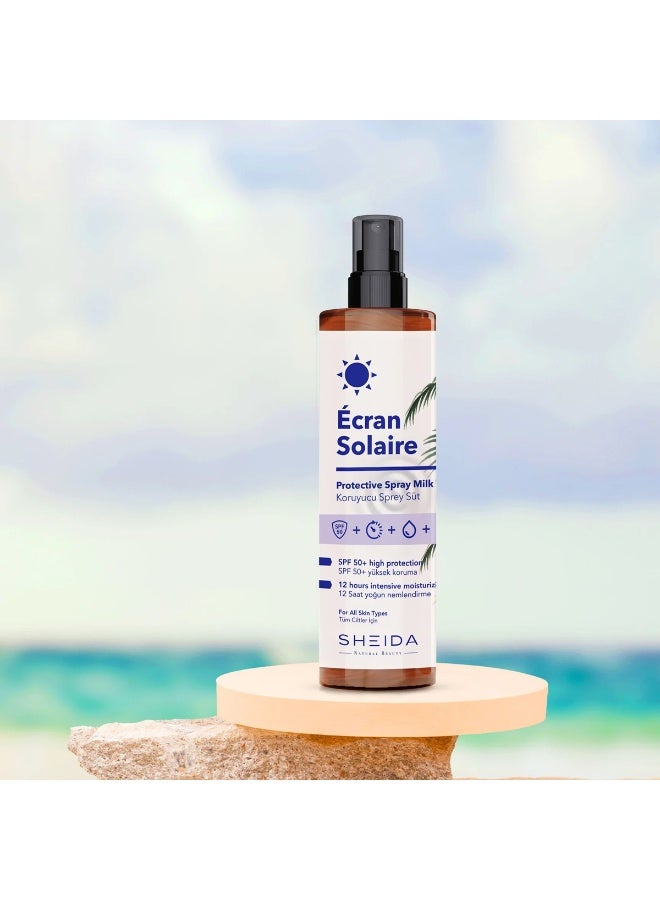 SHEIDA Écran Solaire Sunscreen Milk 200 ml SPF 50+ - Image 2